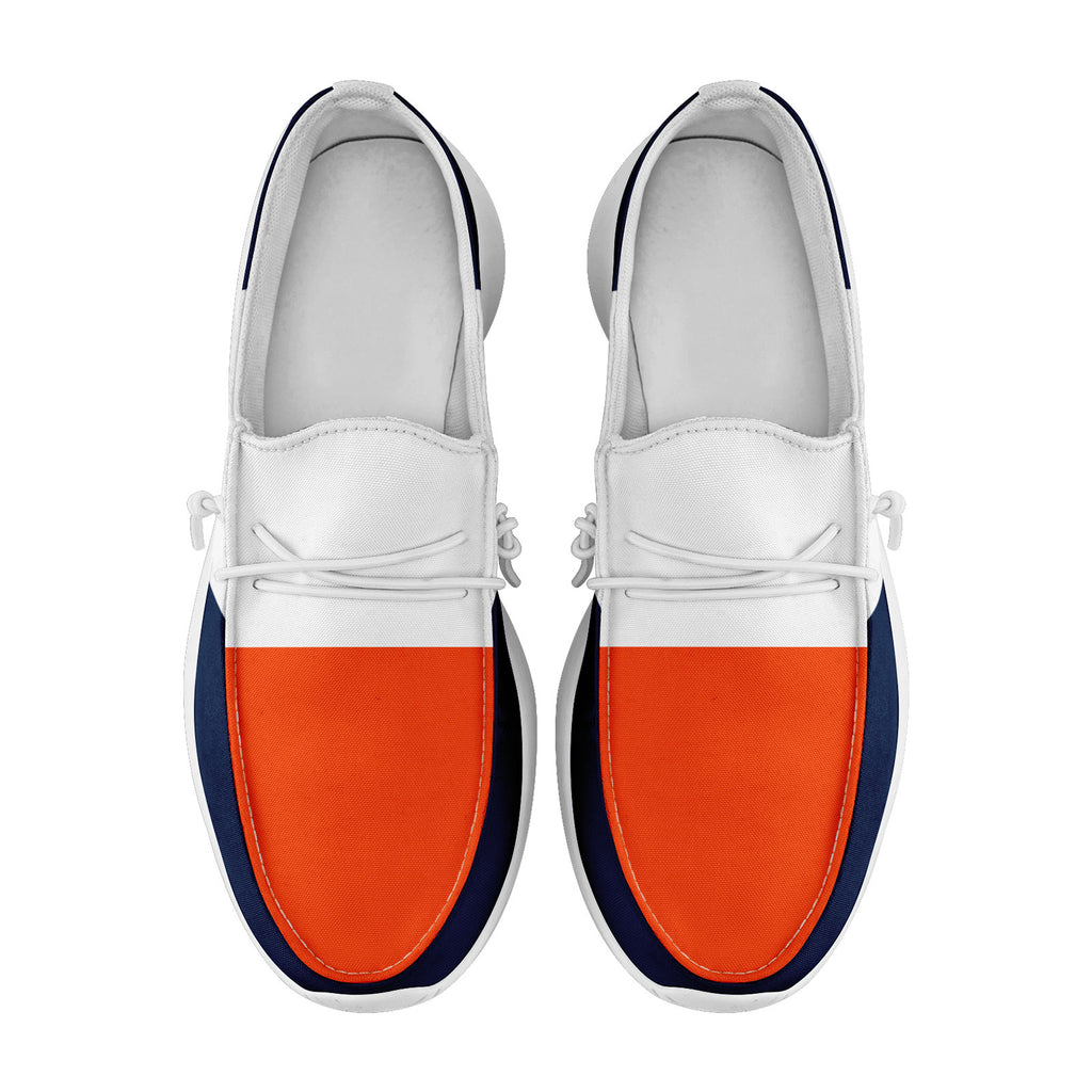 Custom White Orange Blue Denver Jacket and Sports Shoes Combo Offer Personalized Combo ZH-D020294-10