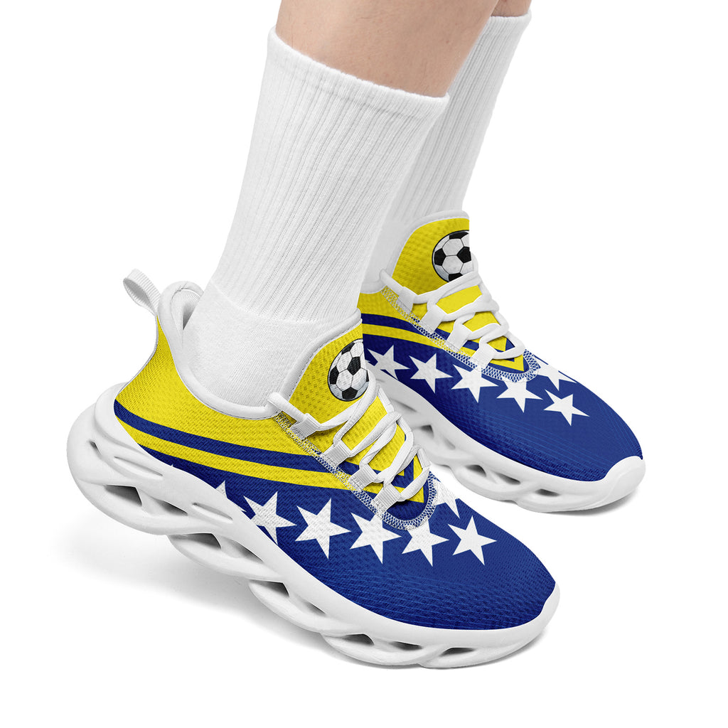 Custom Curaçao 2026 World Cup Sneakers DIY Country Flag Running Shoes Lightweight Sport Shoes Gift for Football Fans Personalized Team Name and Logo FN003-F009074-5