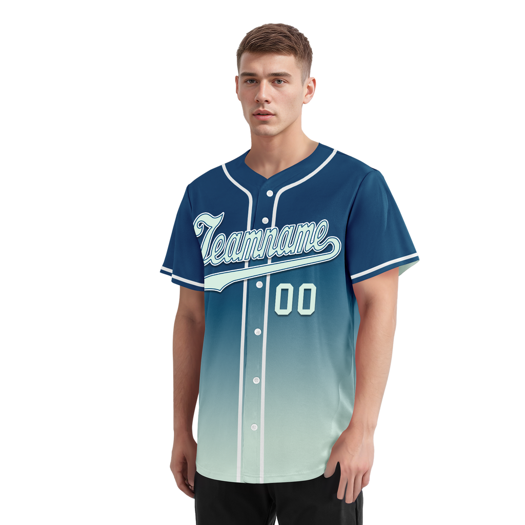 Custom Blue Fade Fashion Personalized Authentic Baseball Jersey BSBJ01-D0a70f9