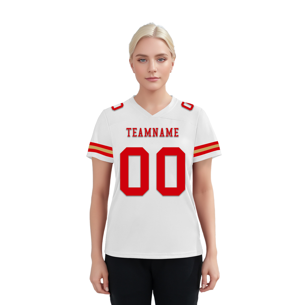 Custom White Classic Style Personalized Authentic Football Jersey FBJ02-bd0a70ac