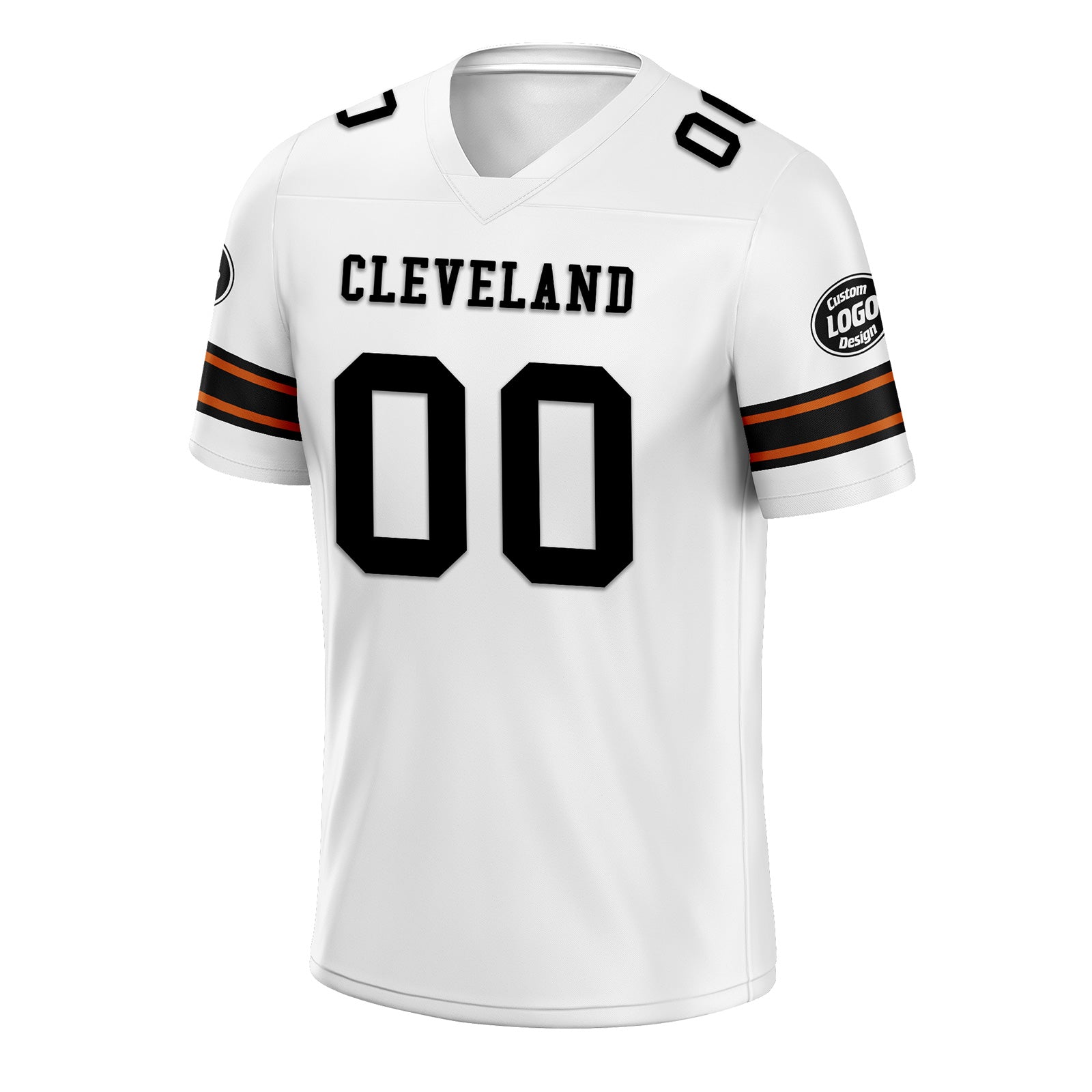Custom White Cleveland Personalized Authentic Football Jersey FBJ02-D020256-29
