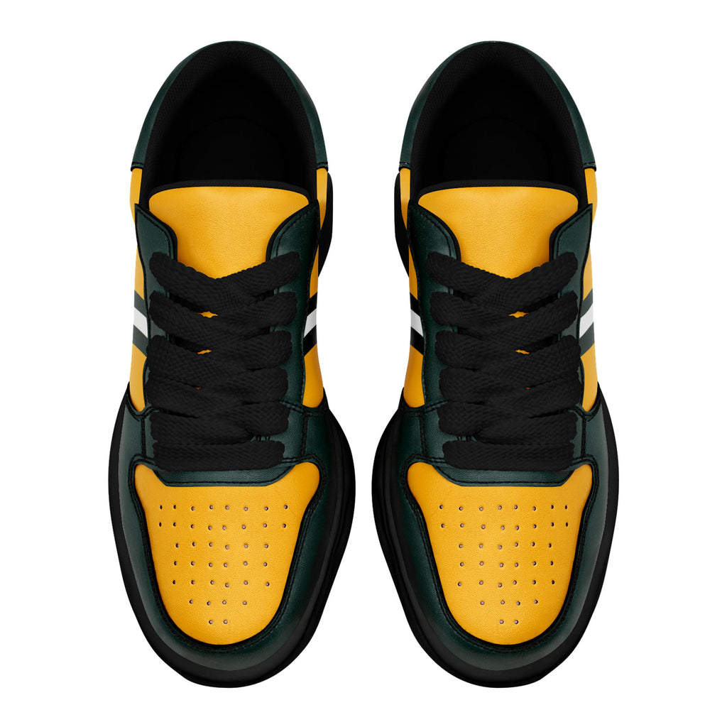Custom Green Yellow Green Bay Shoes Personalized Sneaker FN032-D020389-13