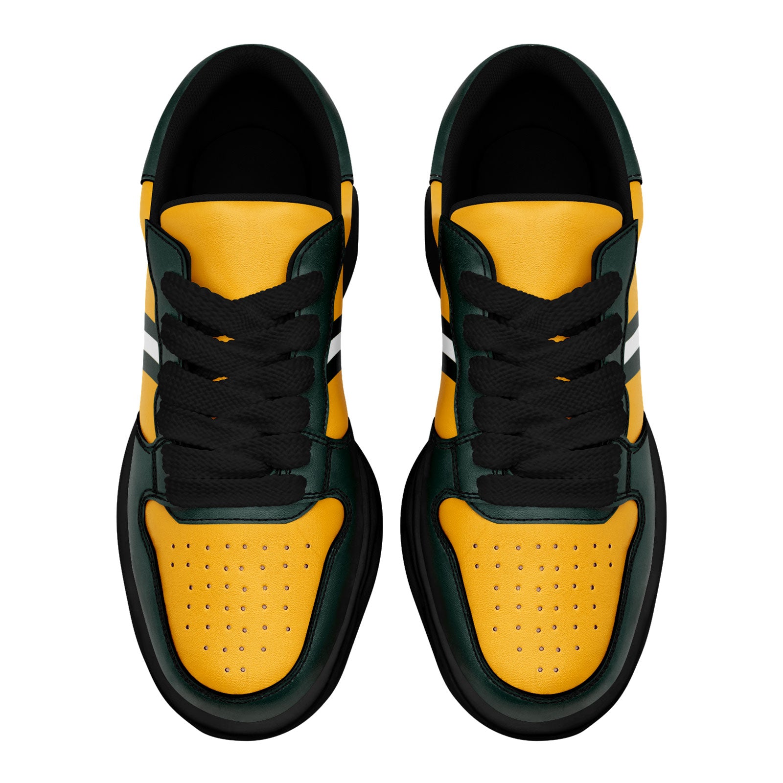 Custom Green Yellow Green Bay Shoes Personalized Sneaker FN032-D020389-13