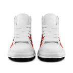 Custom White Orange Cleveland Football Jersey and Firesoul Sports Shoes Combo Offer Personalized Combo ZH-D020273-8
