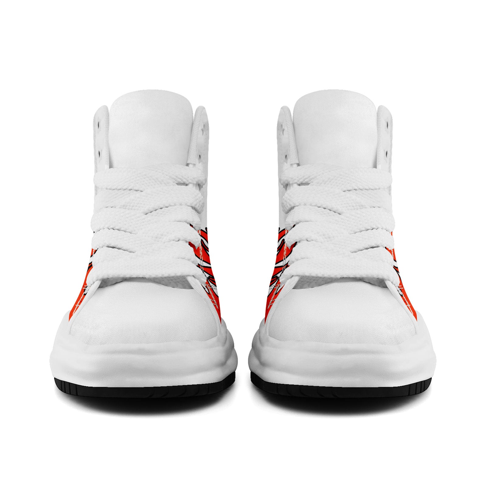 Custom White Orange Cleveland Football Jersey and Firesoul Sports Shoes Combo Offer Personalized Combo ZH-D020273-8