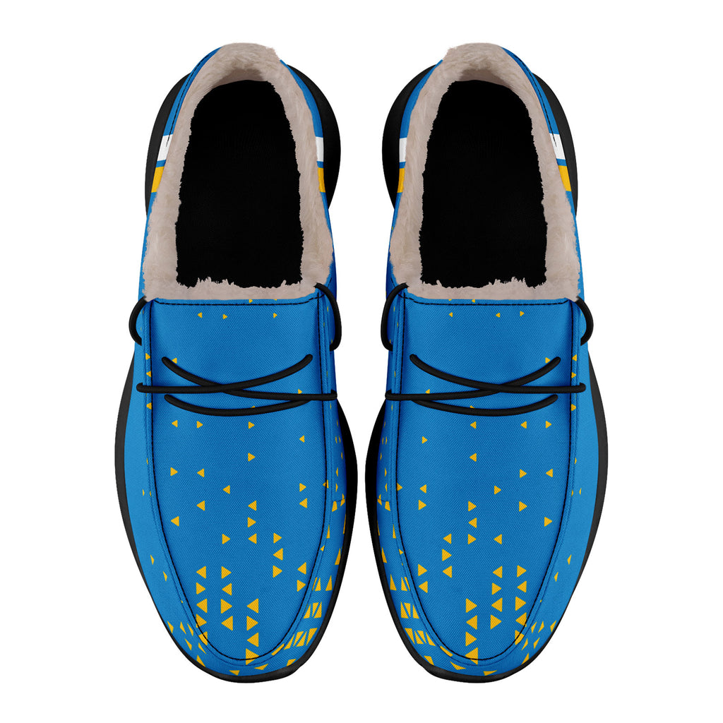 Custom Blue Yellow Los Angeles Shoes Personalized Sneaker FN042-D020279-22
