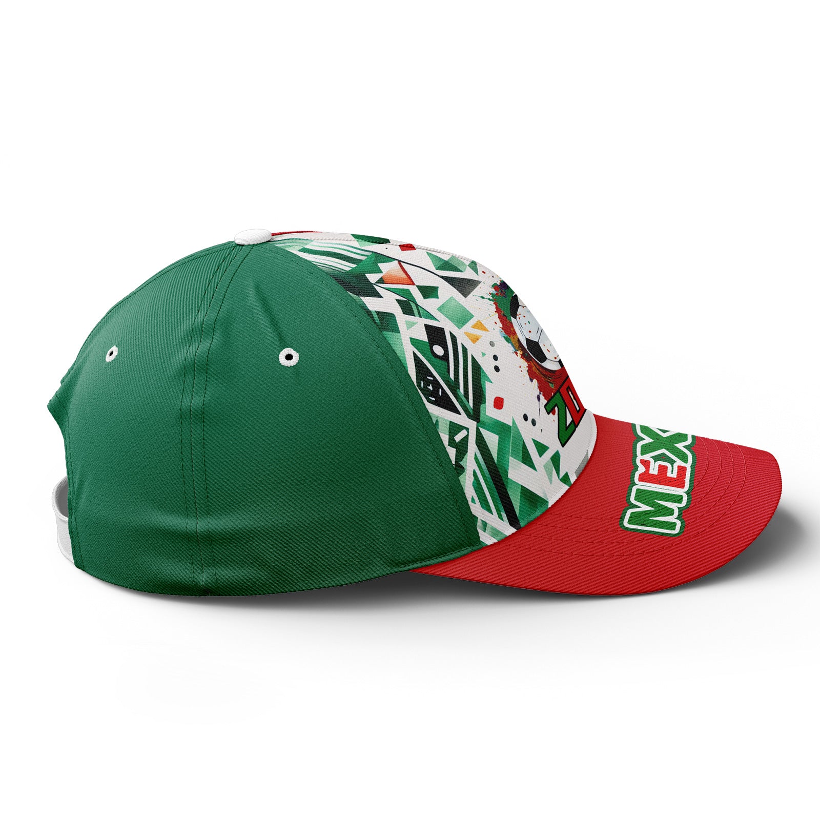 Personalized 2026 Mexico Soccer Fan Hat - Add Your Name & Design Custom 2026 Football Tournament Hat YW061-F023053-5