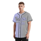 Custom Purple Grey Gradient Fashion Personalized Authentic Baseball Jersey BSBJ01-D0a7a0f
