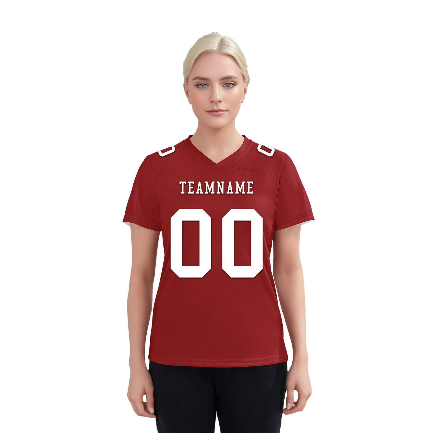 Custom Red Classic Style Personalized Authentic Football Jersey FBJ02-bd0a700a