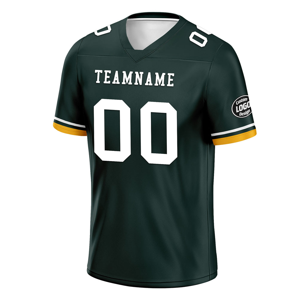 Custom Green Green Bay Personalized Authentic Football Jersey FBJ02-D020263-13