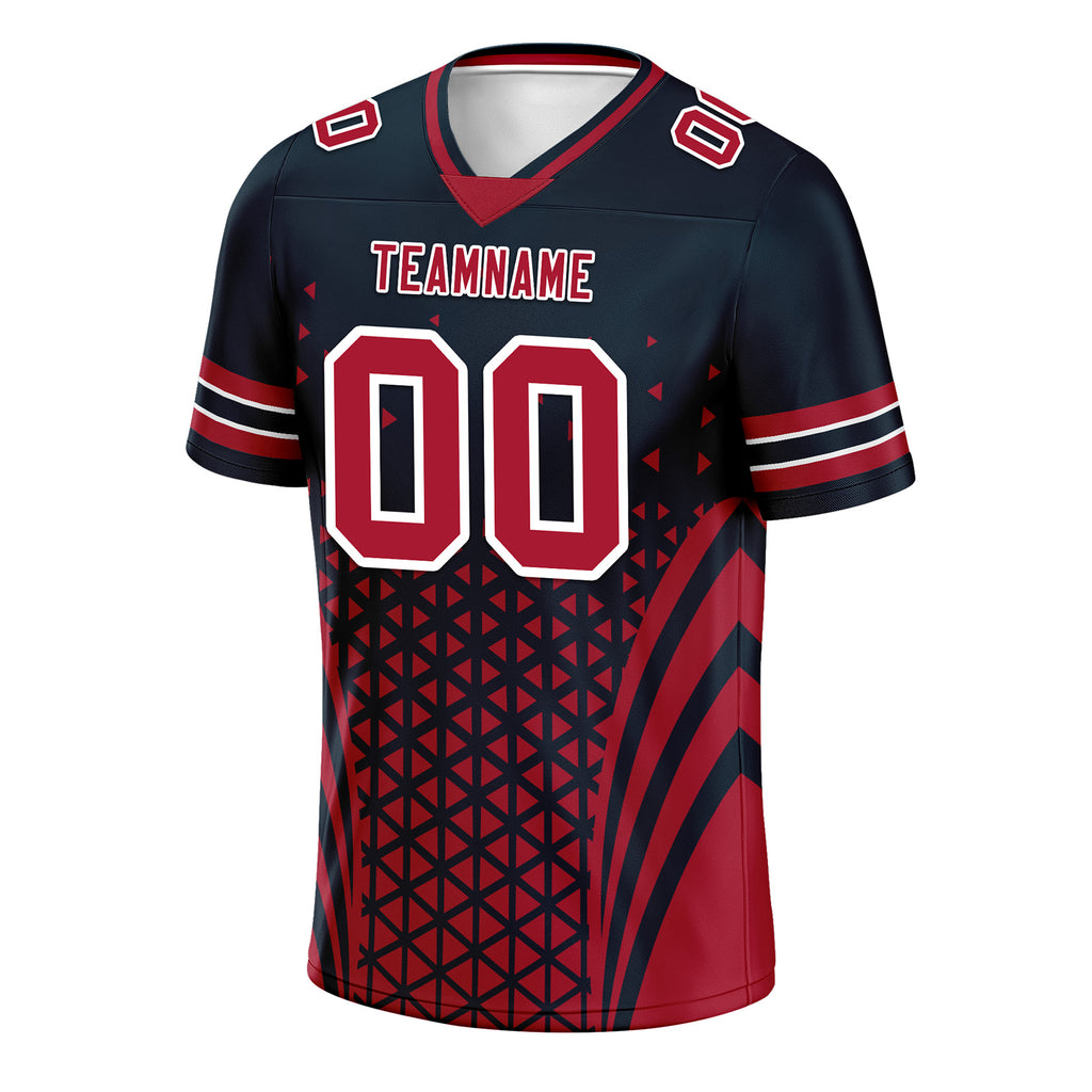 Custom Blue White Texas Personalized Authentic Football Jersey FBJ02-D023033-12