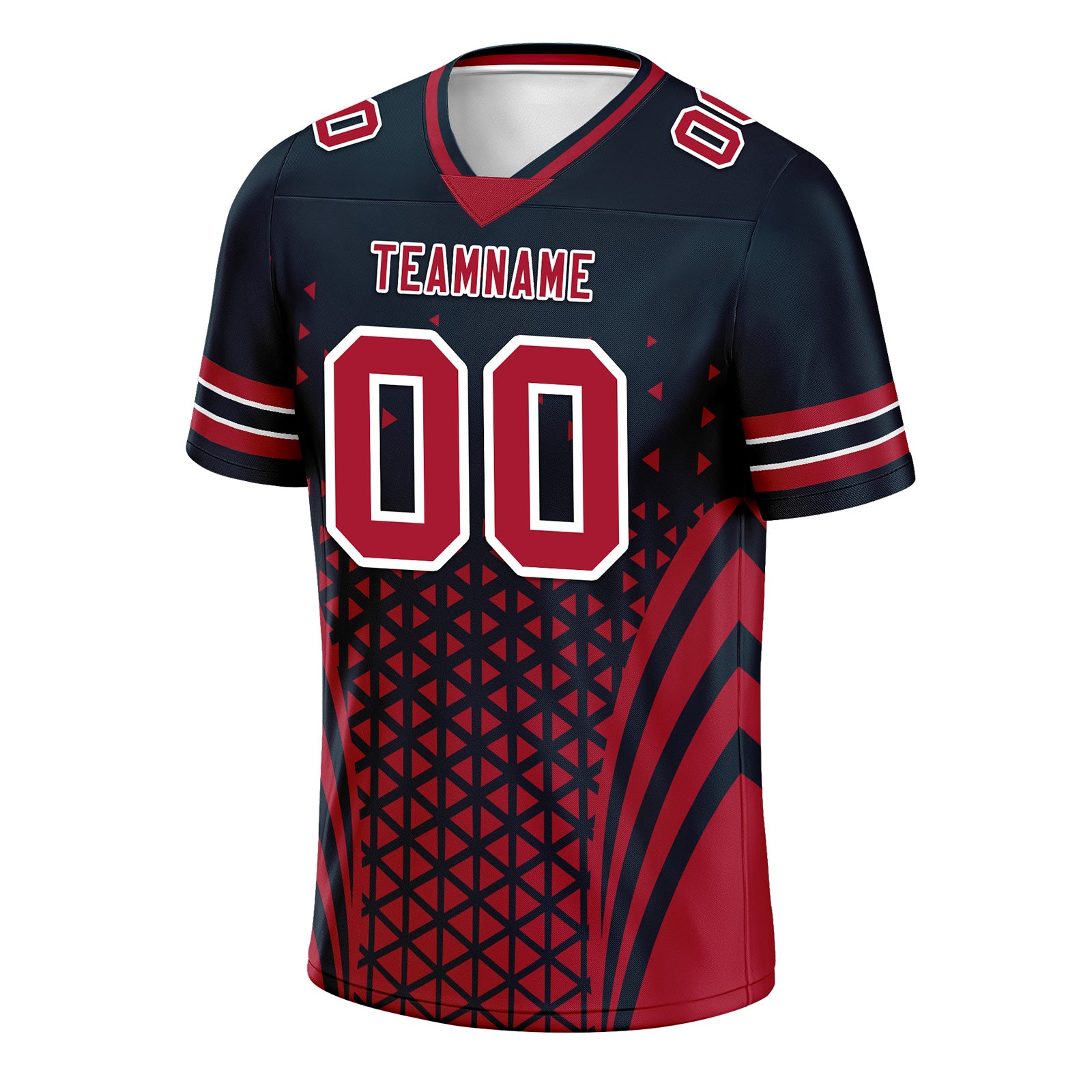 Custom Blue White Texas Personalized Authentic Football Jersey FBJ02-D023033-12