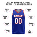 Custom Blue Red White Sacramento City Edition Personalized Reversible Basketball Set Sports Basketball Jersey BBJ01R-D0610-26