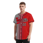 Custom Grey Red Gradient Fashion Personalized Authentic Baseball Jersey BSBJ01-D0a7aad