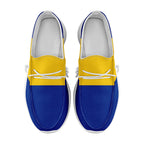 Custom Blue Yellow Los Angeles Jacket and Sports Shoes Combo Offer Personalized Combo ZH-D020294-15