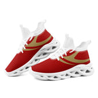 Custom Red San Francisco Football Jersey and Sports Shoes Combo Offer Personalized Combo ZH-D025008-22