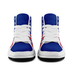 Custom Blue White Red Buffalo Football Jersey and Firesoul Sports Shoes Combo Offer Personalized Combo ZH-D020273-4