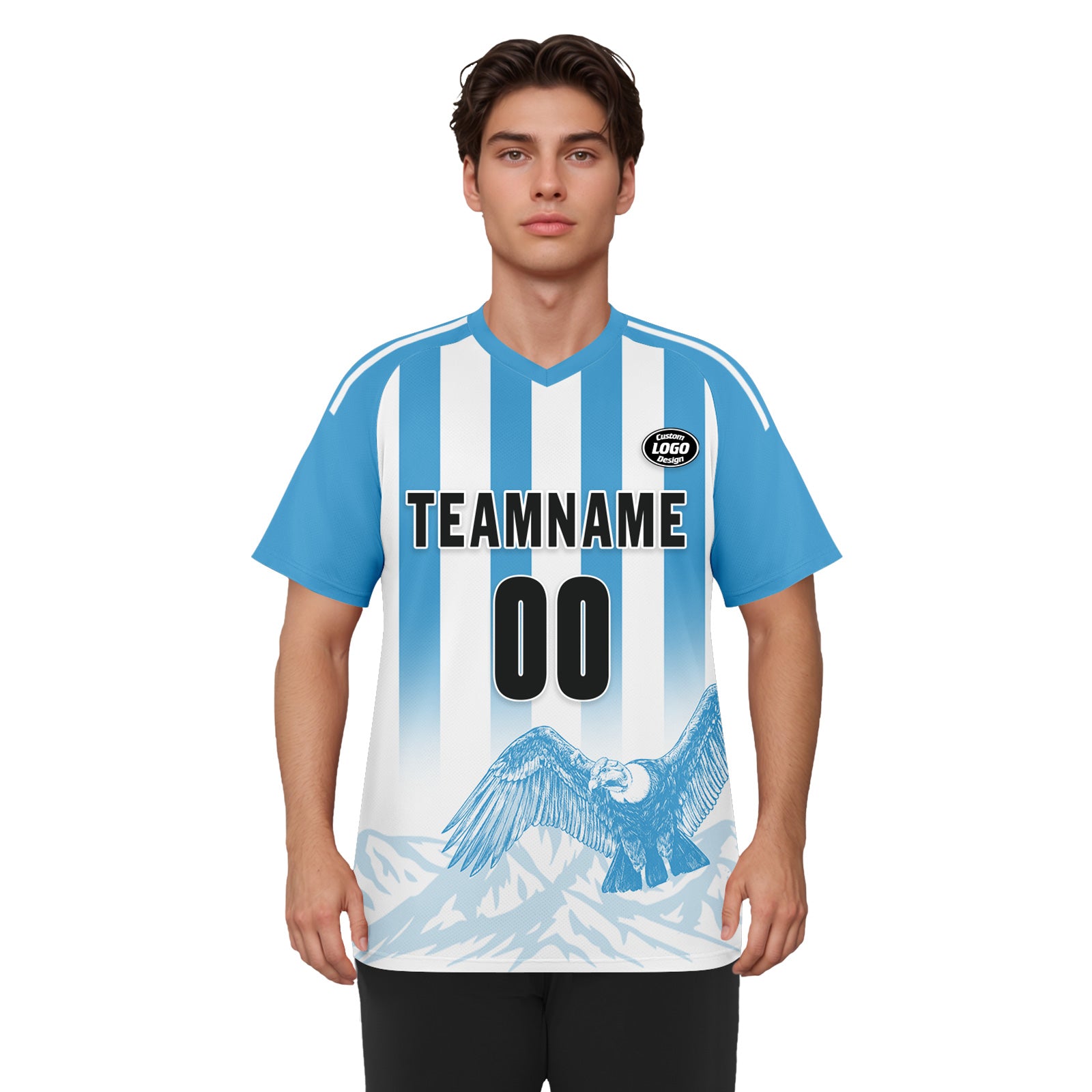 Custom Argentina 2026 World Cup Football Shirt Customized Soccer Jersey for Fans Add Your Name & Number FZ190-F007001-01