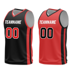 Custom Black White Classic Style Reversible Basketball Uniform Personalized Ordinary BBJR-D017006