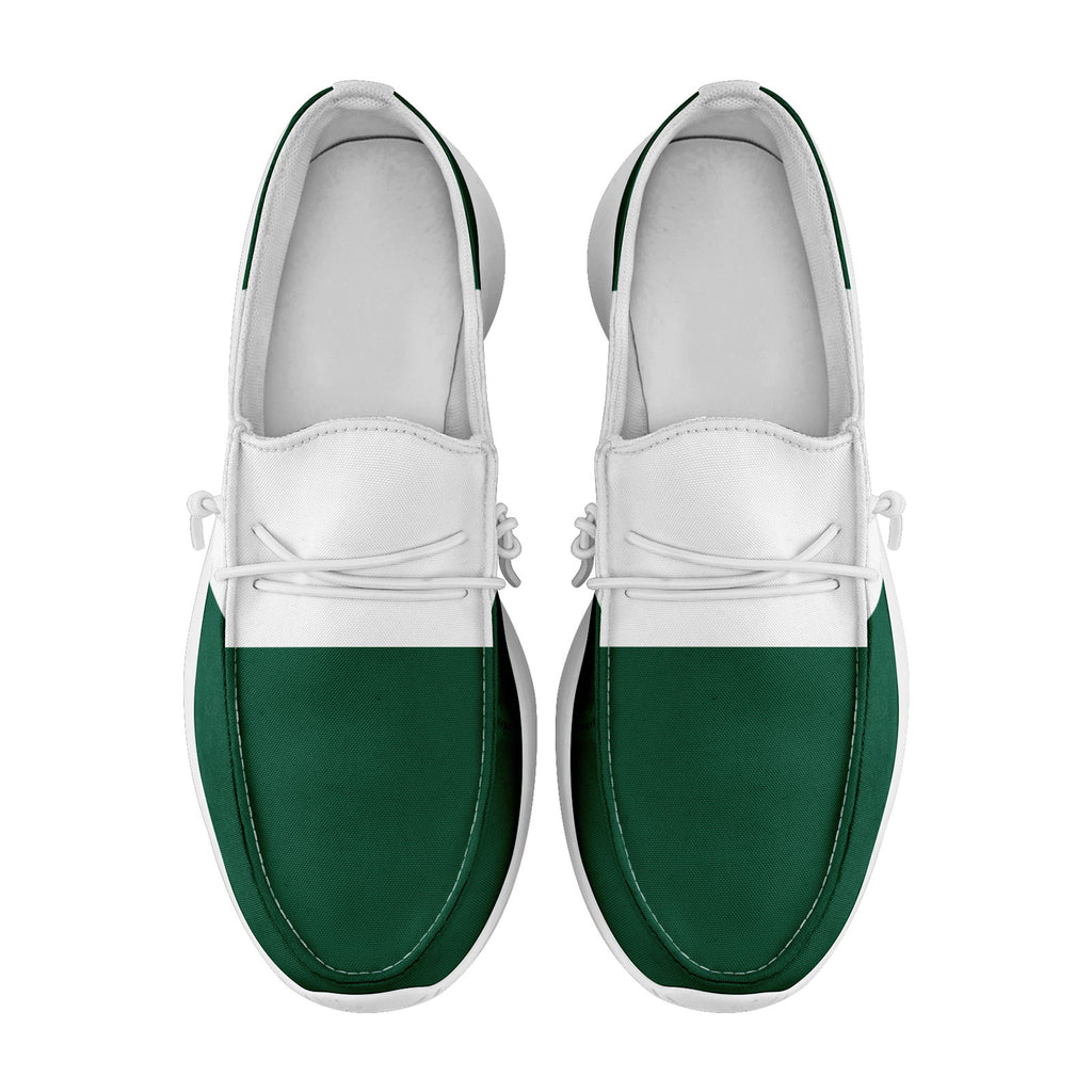 Custom Green White New York Jacket and Sports Shoes Combo Offer Personalized Combo ZH-D020294-28
