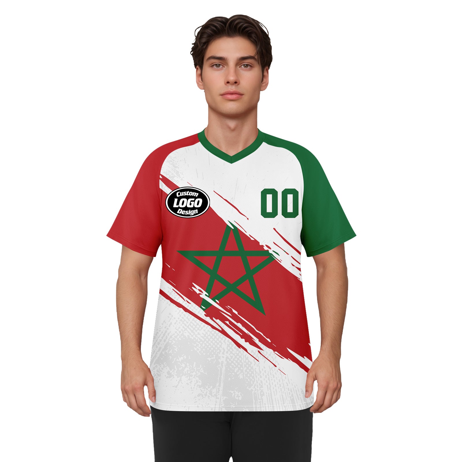 Custom Morocco 2026 World Cup Football Shirt Customized Soccer Jersey for Fans Add Your Name & Number FZ190-F009117-4