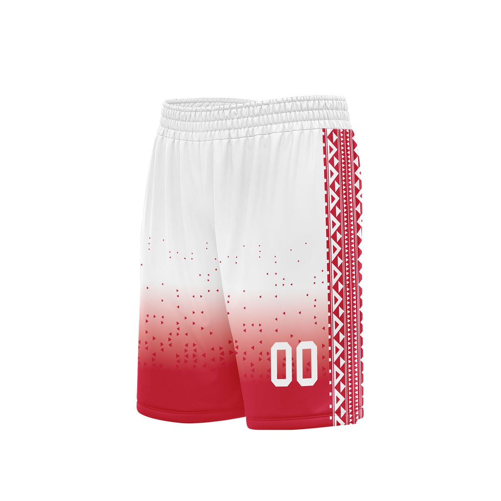 Custom White Red Fade Fashion Sports Uniform Basketball Jersey BBJ01-D020102-8