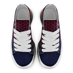 Custom Blue White Massachusetts Football Jersey and Sports Shoes Combo Offer Personalized Combo ZH-D023031-26