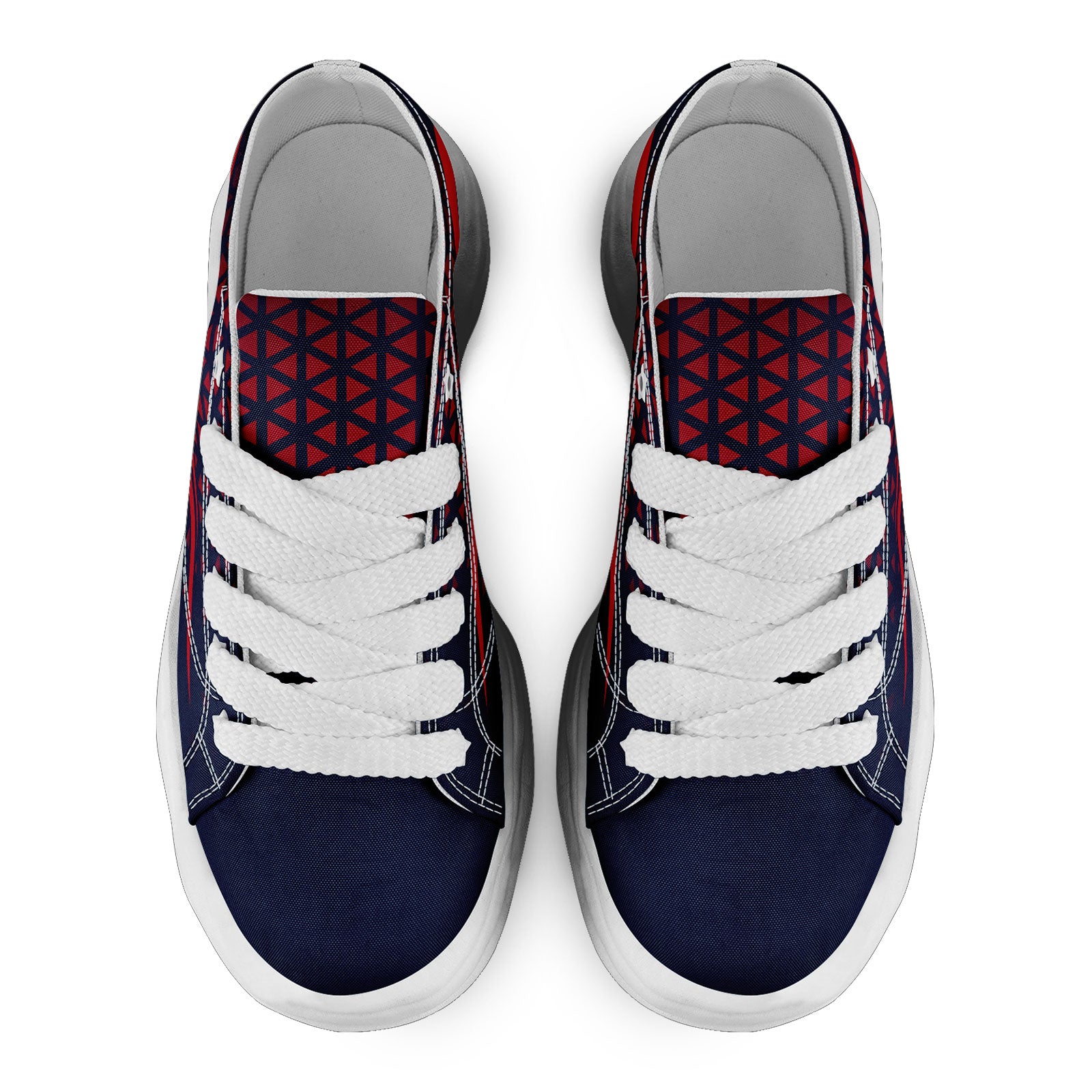 Custom Blue White Massachusetts Football Jersey and Sports Shoes Combo Offer Personalized Combo ZH-D023031-26