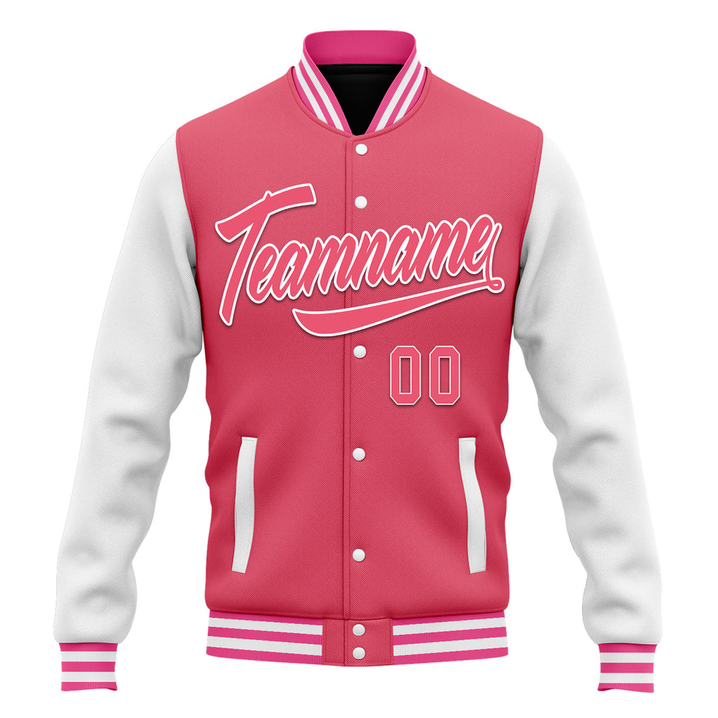 Custom Raglan Sleeves Jacket Bomber Full-Snap Varsity Letterman Personalized Jacket FZ005-D025002-2
