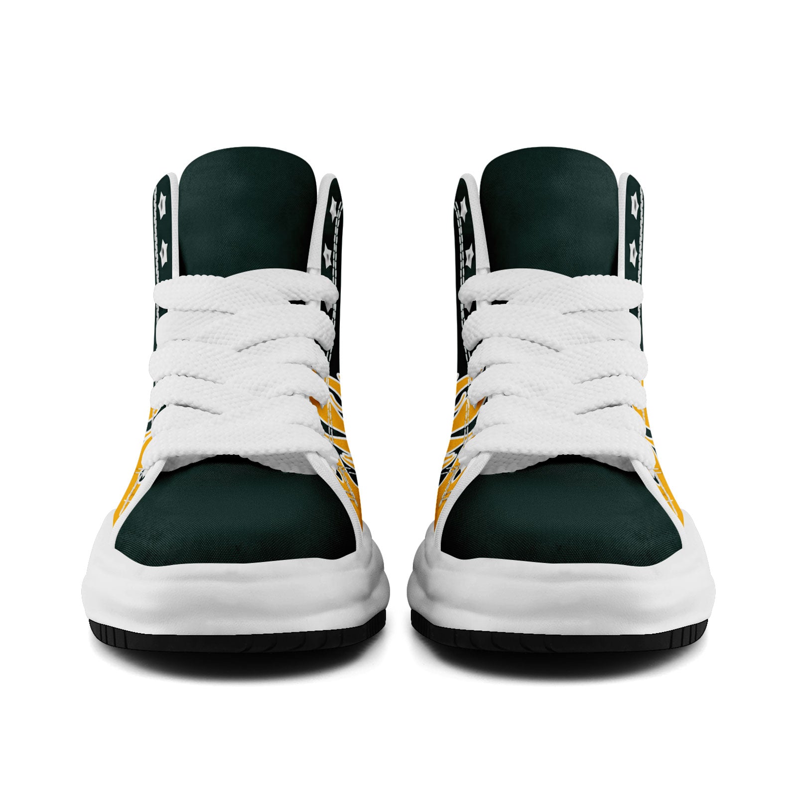Custom Green Yellow Green Bay Firesoul Shoes Personalized Sneaker FN039-D020272-13