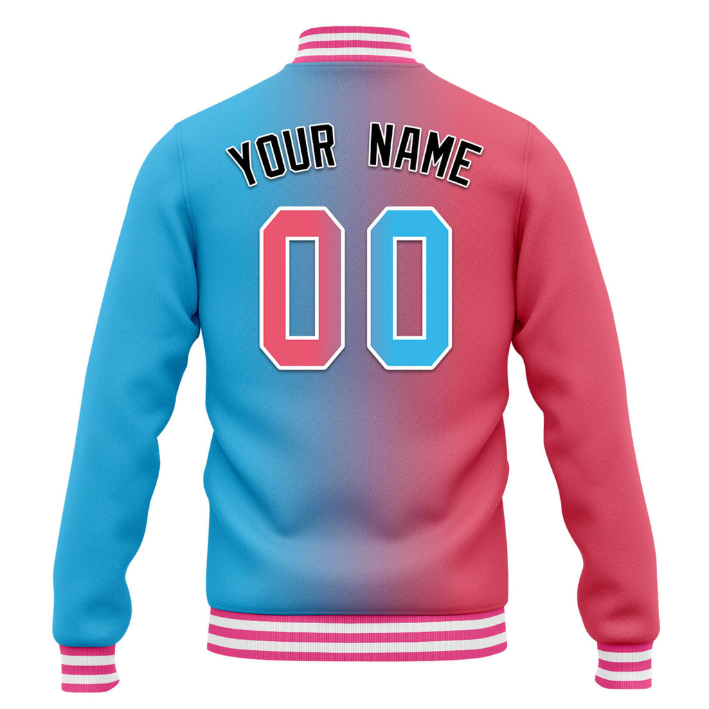 Custom Split Fashion Jacket Bomber Full-Snap Varsity Letterman Personalized Jacket FZ005-D028014-9