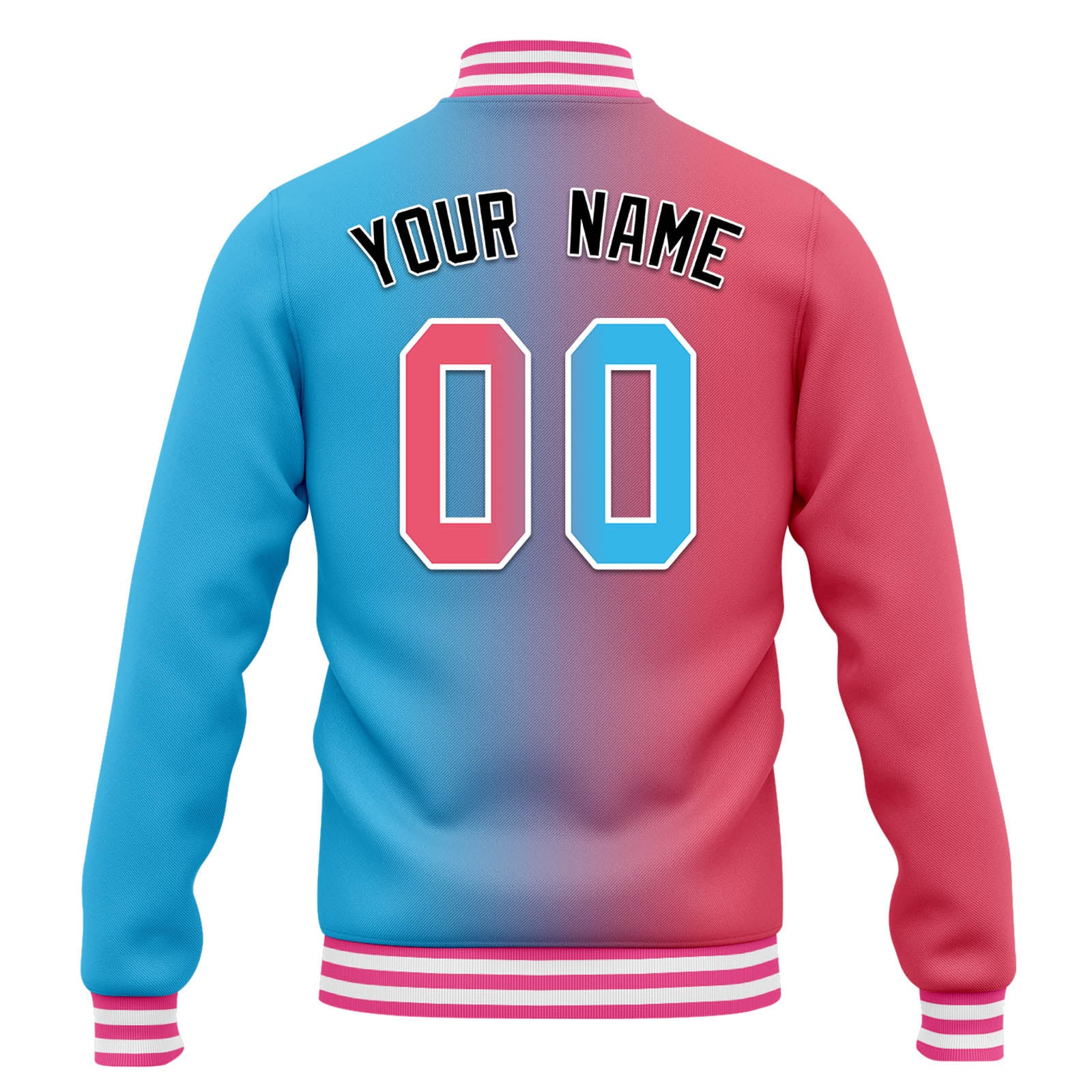 Custom Split Fashion Jacket Bomber Full-Snap Varsity Letterman Personalized Jacket FZ005-D028014-9