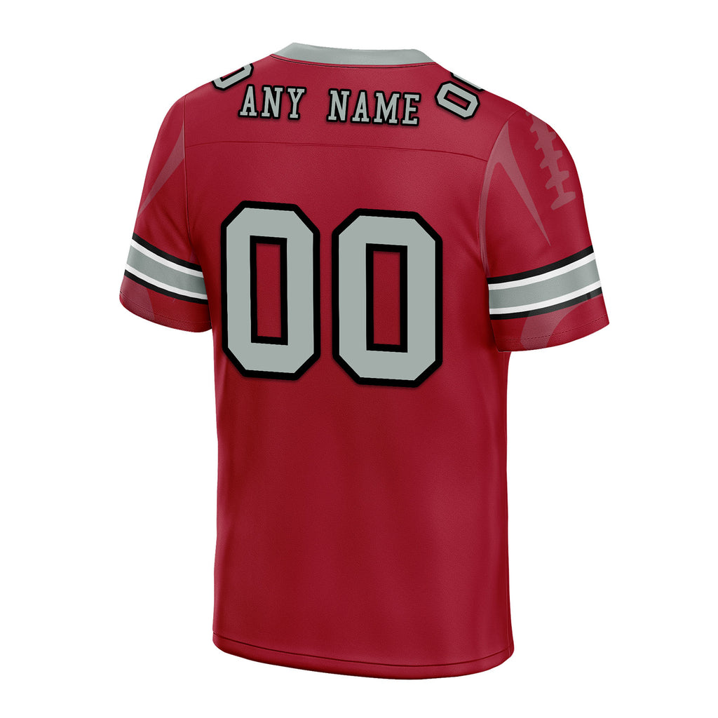 Custom Red Atlanta Personalized Authentic Football Jersey FBJ02-D025033-2