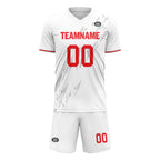 Custom White Gray Soccer Sets Jersey Personalized SCJ101-D28047