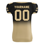 Custom Black Gold Fade Fashion New Orleans High-Performance American Football Jersey FBJ06-D020252-19