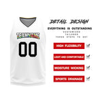 Custom White Rainbow Denver City Edition Personalized Reversible Basketball Set Sports Basketball Jersey BBJ01R-D0610-8