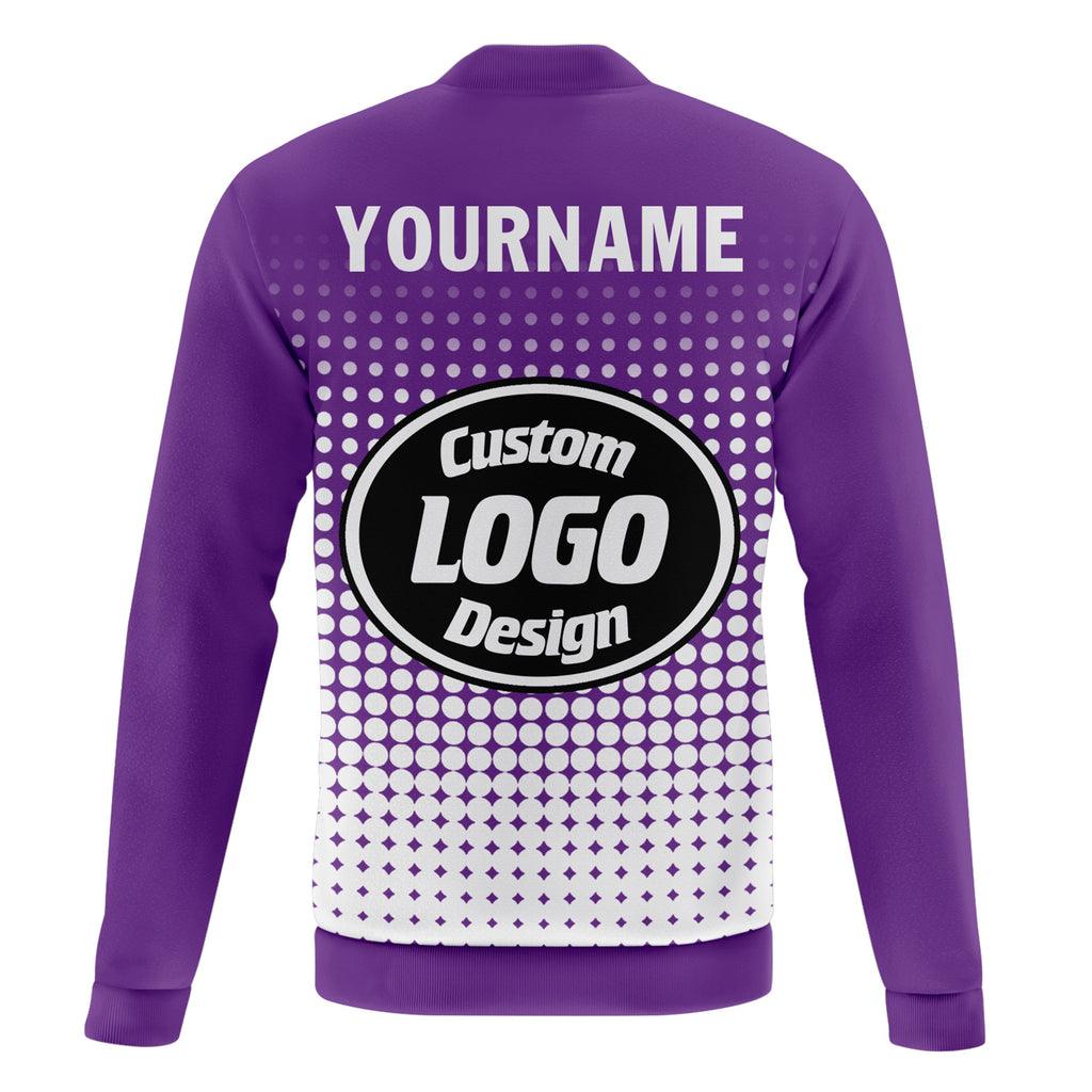 Custom Jacket Bomber Full-Snap Varsity Letterman Personalized Jacket PR092-D020346-12