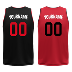 Custom Black Red Classic Style Reversible Basketball Uniform Personalized Ordinary BBJR-D017018