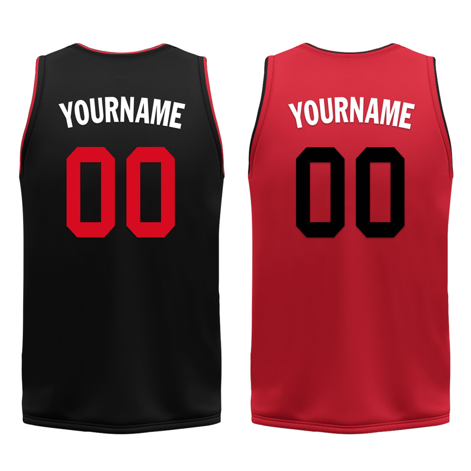 Custom Black Red Classic Style Reversible Basketball Uniform Personalized Ordinary BBJR-D017018