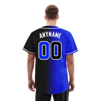 Custom Blue Black Gradient Fashion Personalized Authentic Baseball Jersey BSBJ01-D0a709e