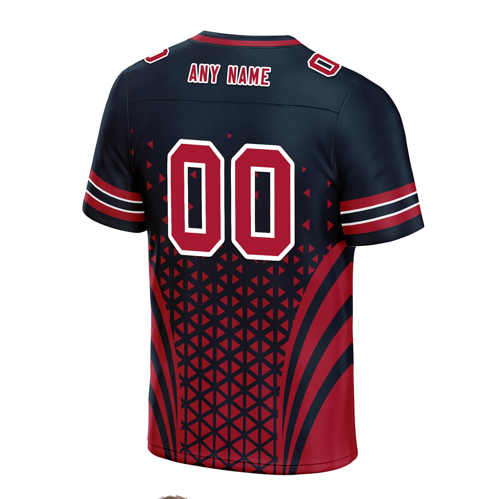 Custom Blue White Texas Personalized Authentic Football Jersey FBJ02-D023033-12