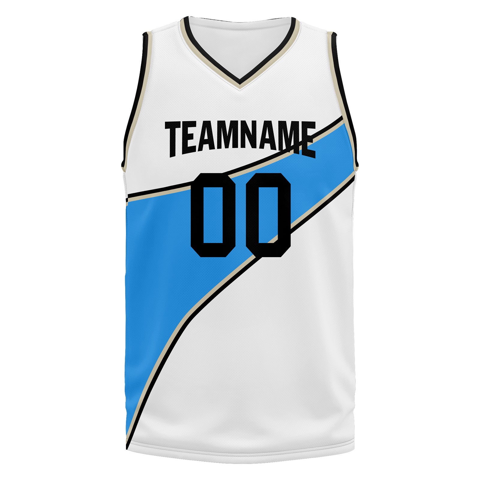 Custom White Blue City Edition Personalized Sports Uniform Authentic Basketball Jersey BBJ01-D06101-1