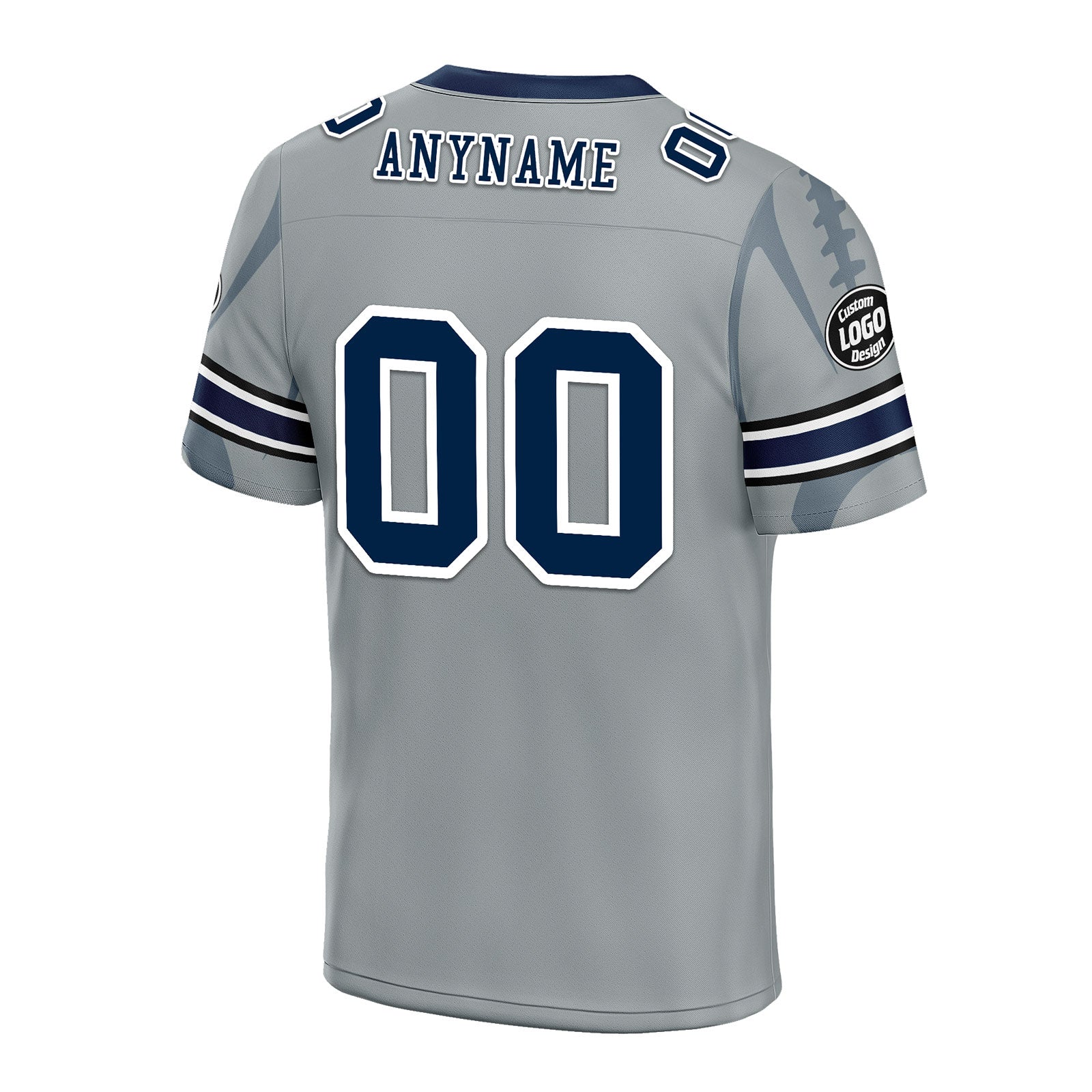 Custom Gray Seattle Personalized Authentic Football Jersey FBJ02-D025033-27