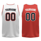 Custom White Red Classic Style Reversible Basketball Uniform Personalized Ordinary BBJR-D017037