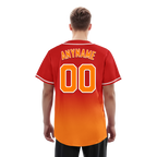 Custom Red Orange Fade Fashion Personalized Authentic Baseball Jersey BSBJ01-D0a70df