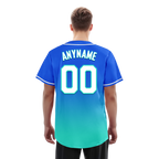Custom Blue Cyan Fade Fashion Personalized Authentic Baseball Jersey BSBJ01-D0a70d8