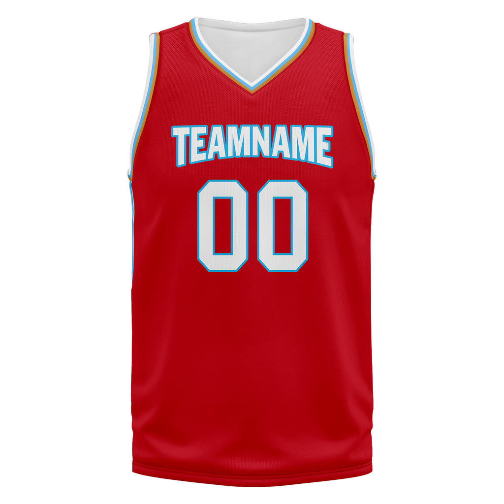 Custom Red White Blue City Edition Personalized Sports Uniform Authentic Basketball Jersey BBJ01-D06101-15