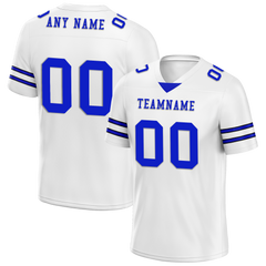 Custom White Classic Style Personalized Authentic Football Jersey FBJ02-bd0a700e