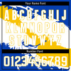 Custom Blue White Yellow Uruguayan Flag Personalized Authentic Baseball Jersey BSBJ01-E06022-7