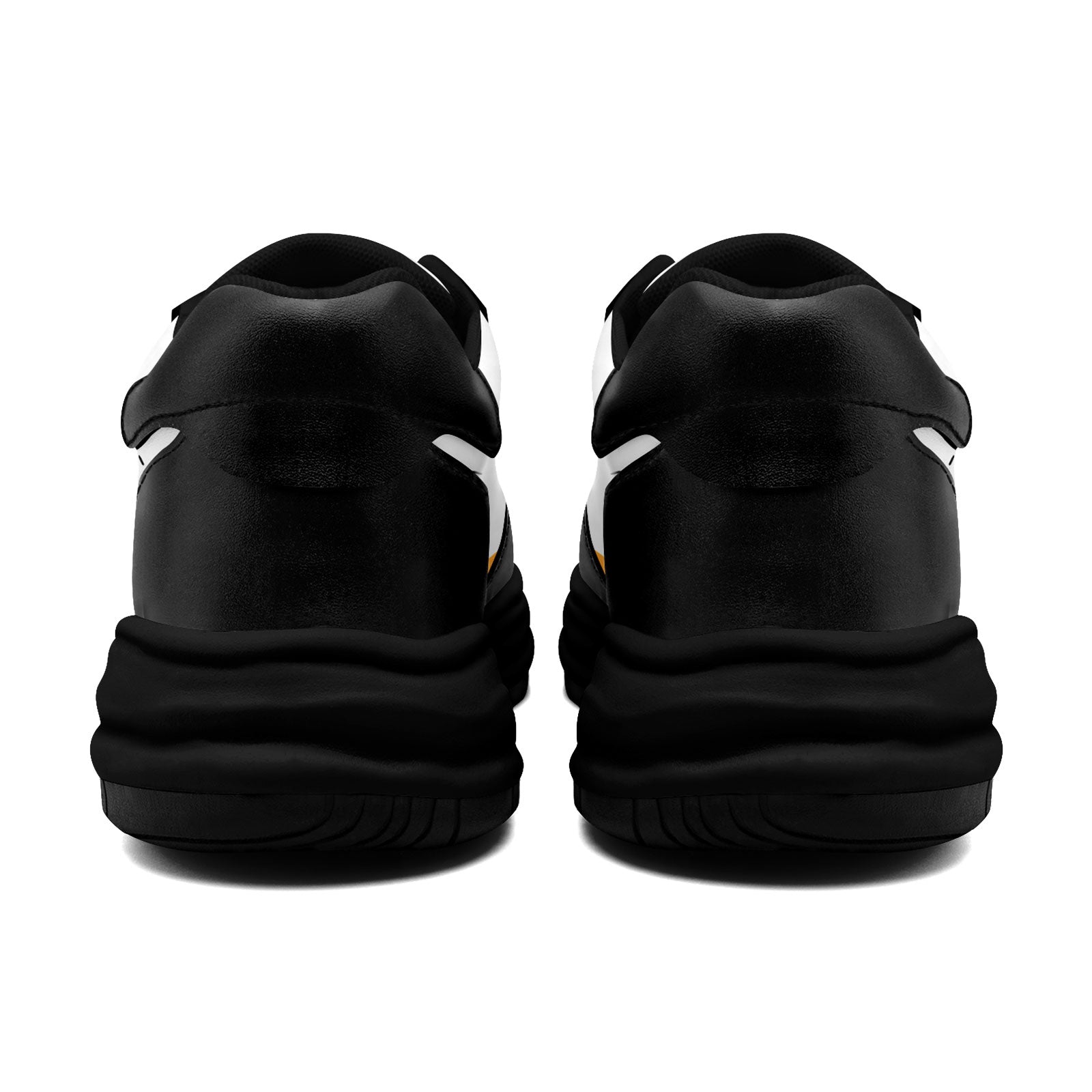 Custom Black White Pittsburgh Shoes Personalized Sneaker FN032-D020389-30